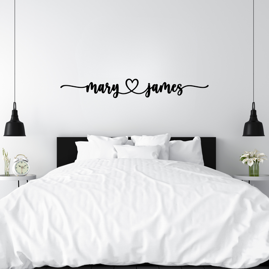 Personalized LoveLink Metal Wall Sign