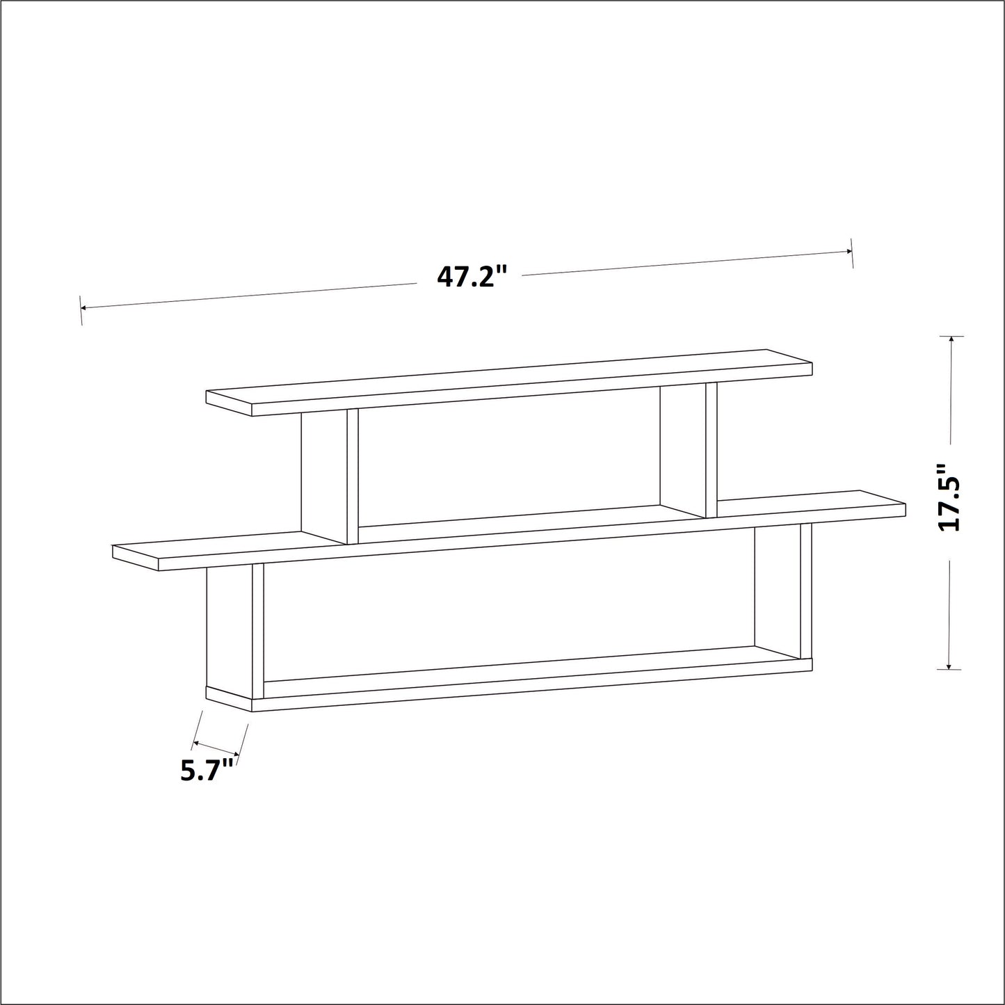 Seneca Floating Console Shelf