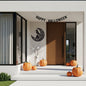 Halloween Raven Pumpkin Metal Wall Art