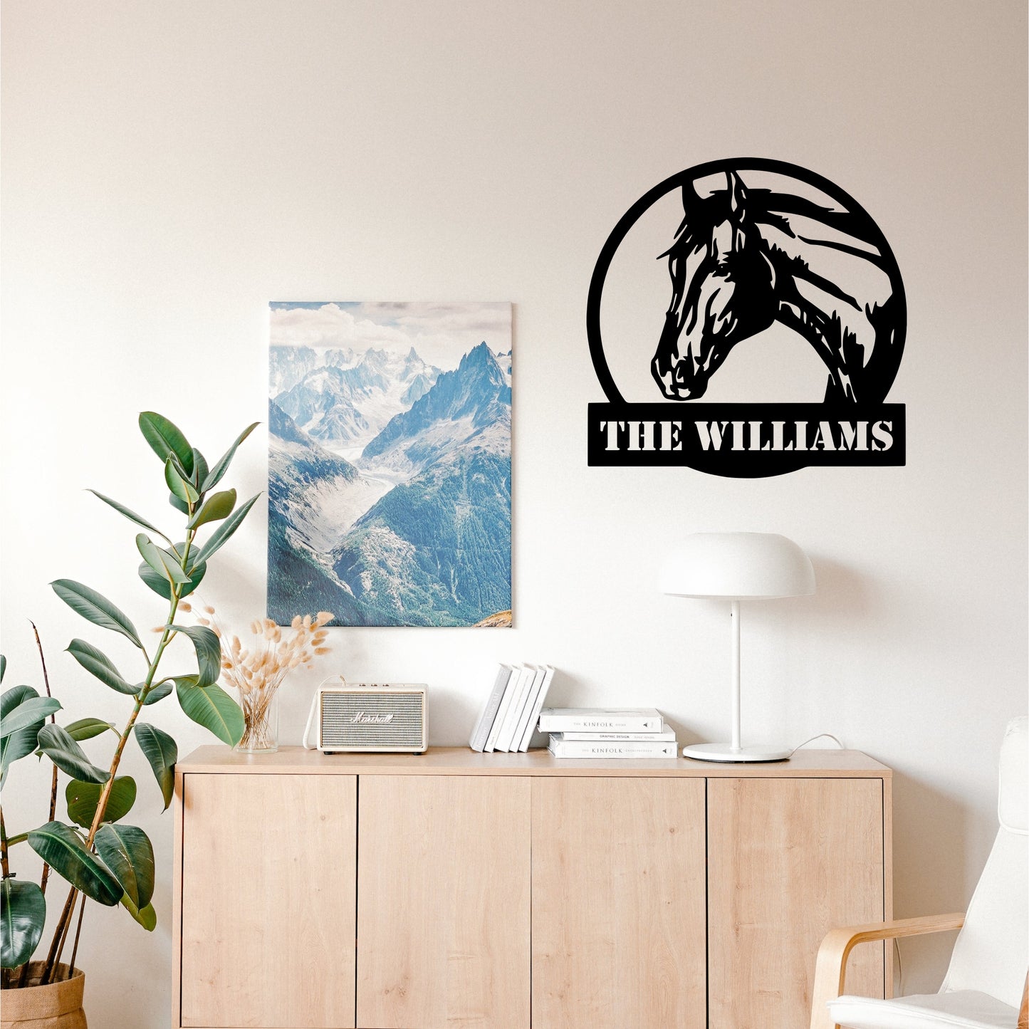 Custom Horse Metal Wall Art - Personalized Farm & Stable Sign