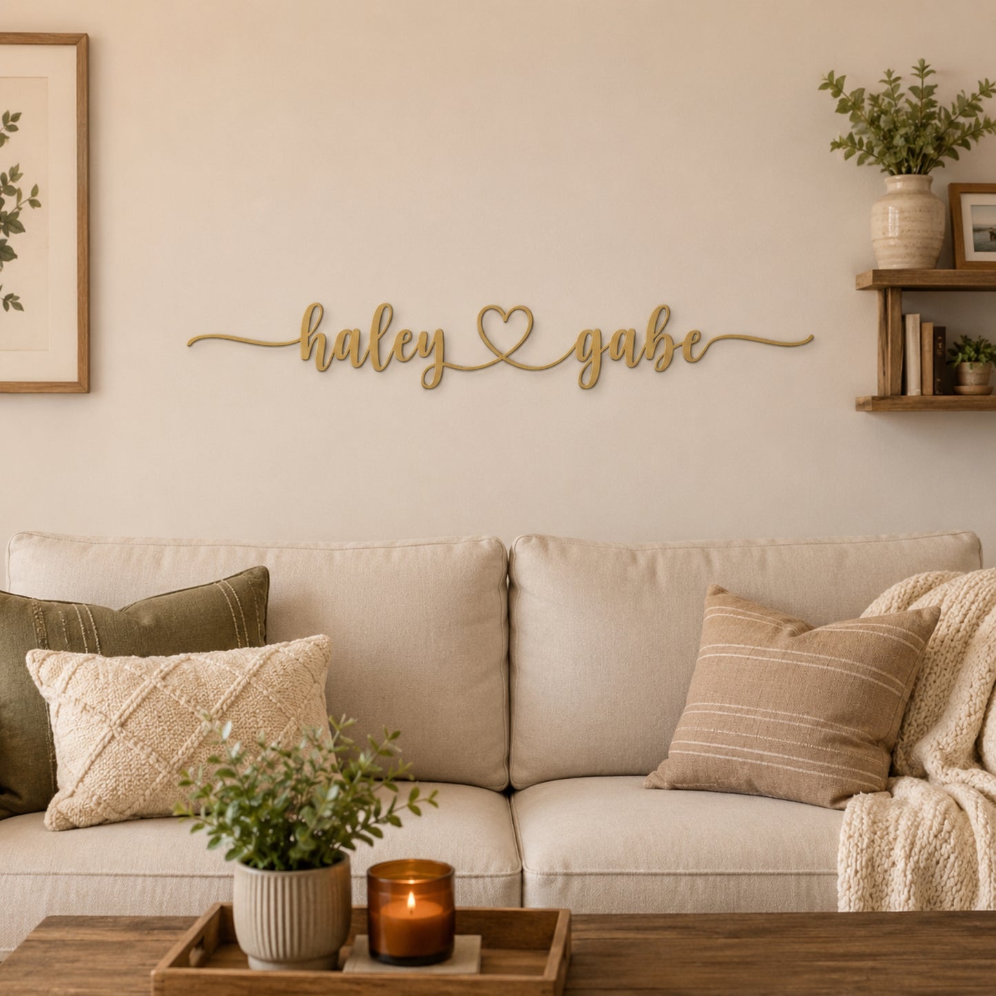 Personalized LoveLink Metal Wall Sign
