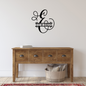 Personalized Monogram Metal Sign Calligraphy