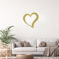 Single Heart Metal Wall Art