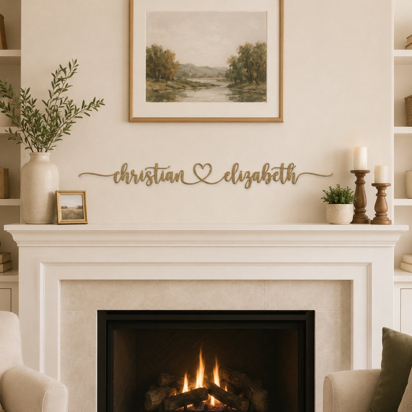 Personalized LoveLink Metal Wall Sign