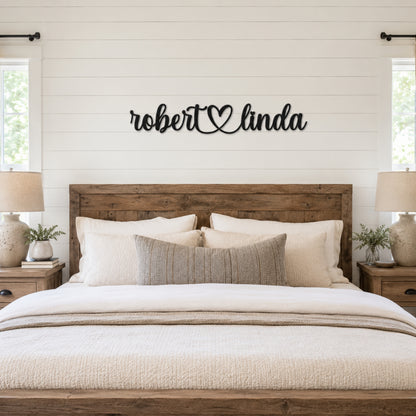 Personalized Couples Metal Wall Sign