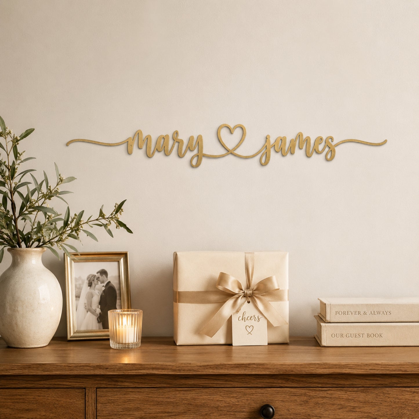 Personalized LoveLink Metal Wall Sign