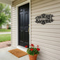 Ornamental Welcome Metal Wall Art Sign