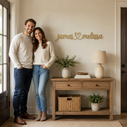 Personalized Couples Metal Wall Sign