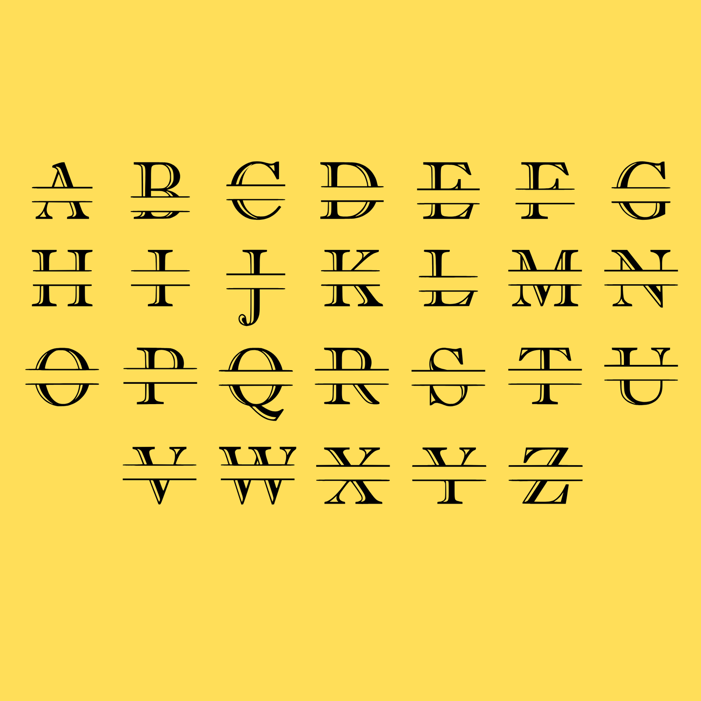 Personalized Monogram Metal Sign Handwriting