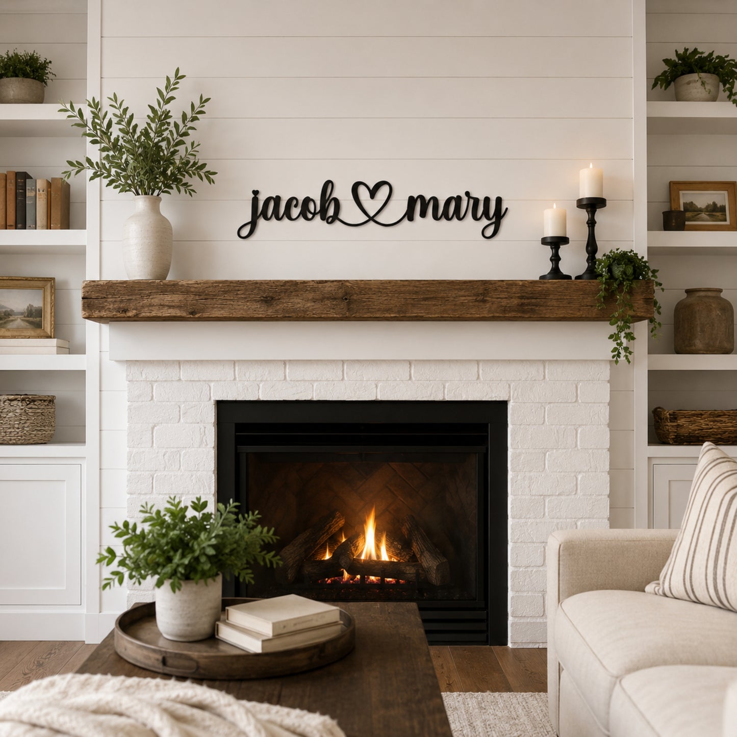Personalized Couples Metal Wall Sign