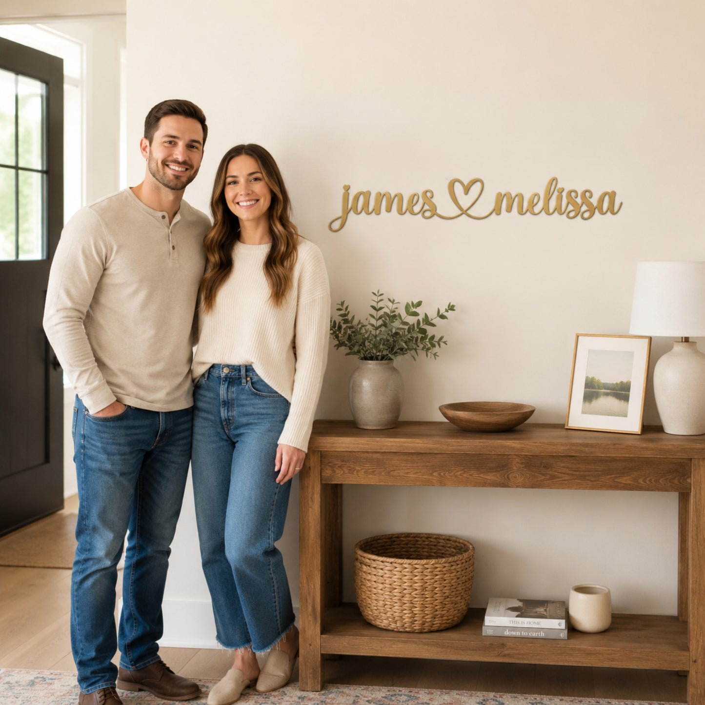 Personalized Couples Metal Wall Sign