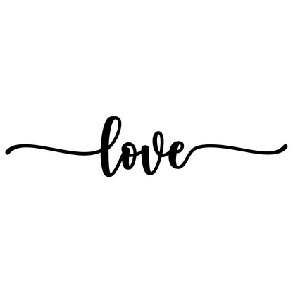 Love Script Decor Sign