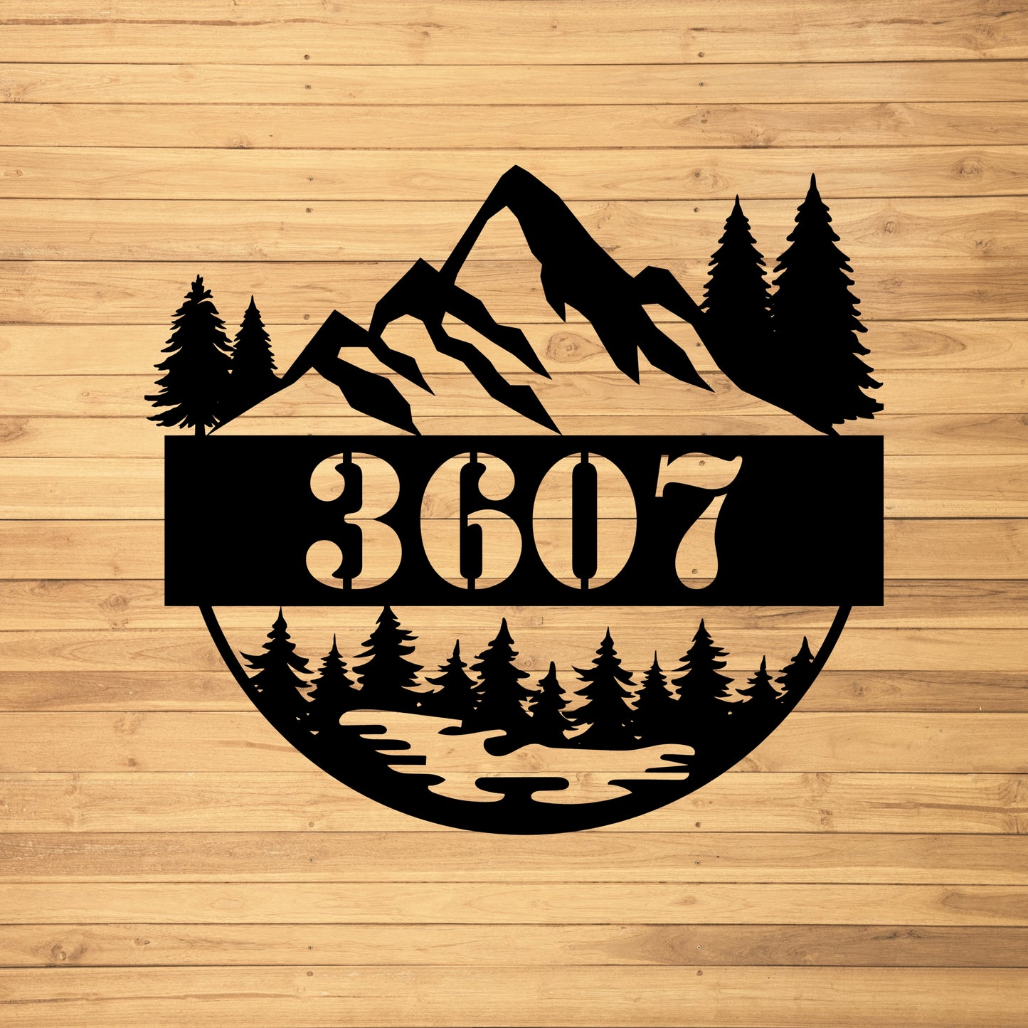 Mountain Address Metal Wall Art