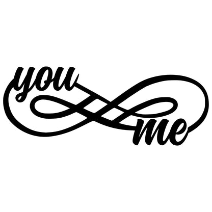 You & Me Infinity Metal Wall Art
