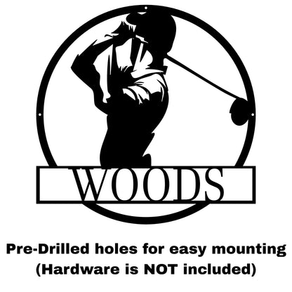 Custom Golf Metal Wall Art