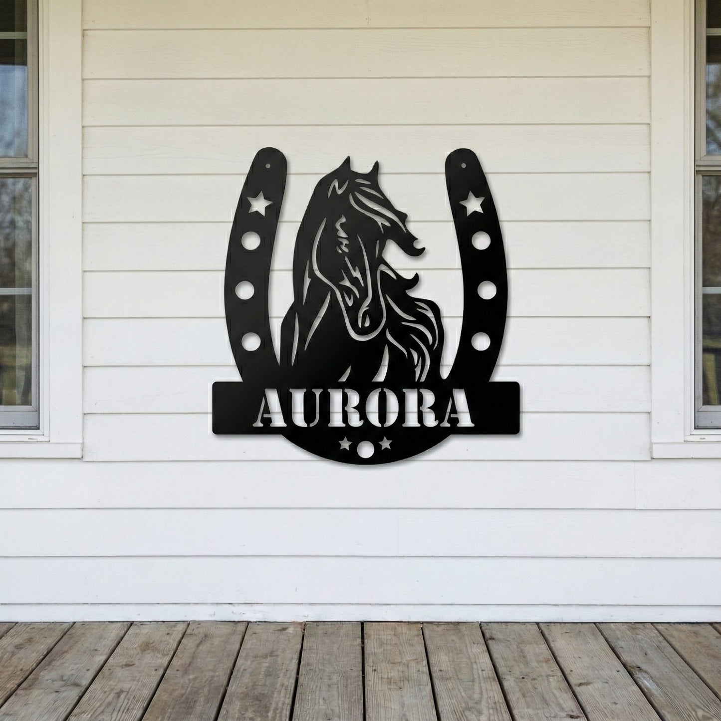 Equestrian Name Metal Wall Art