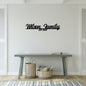 Personalized Metal Family Wall Sign Classy