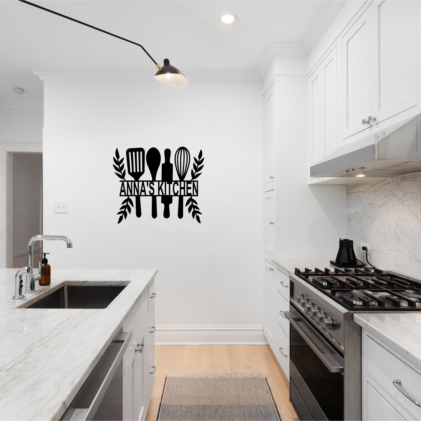 Personalized Kitchen Tools Metal Wall Art