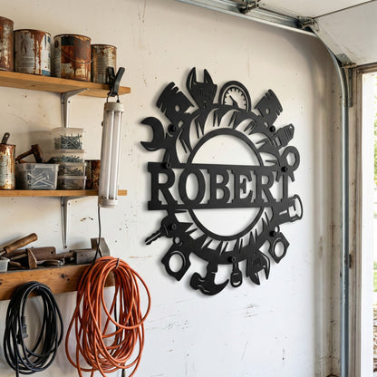 Personalized Garage Name Sign