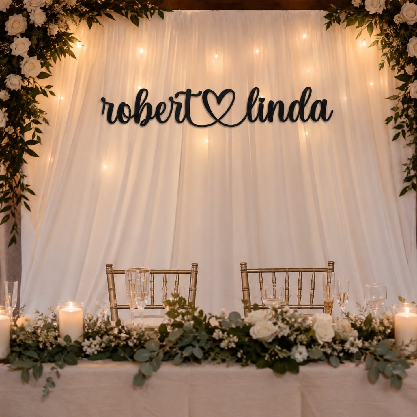 Personalized Couples Metal Wall Sign