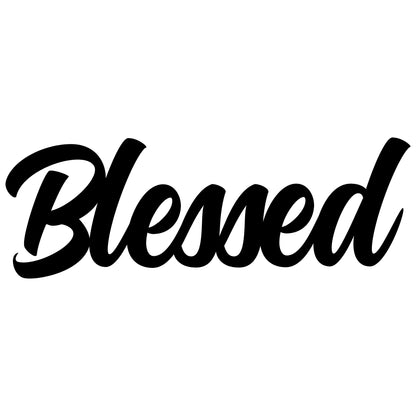 Blessed Metal Word Wall Art