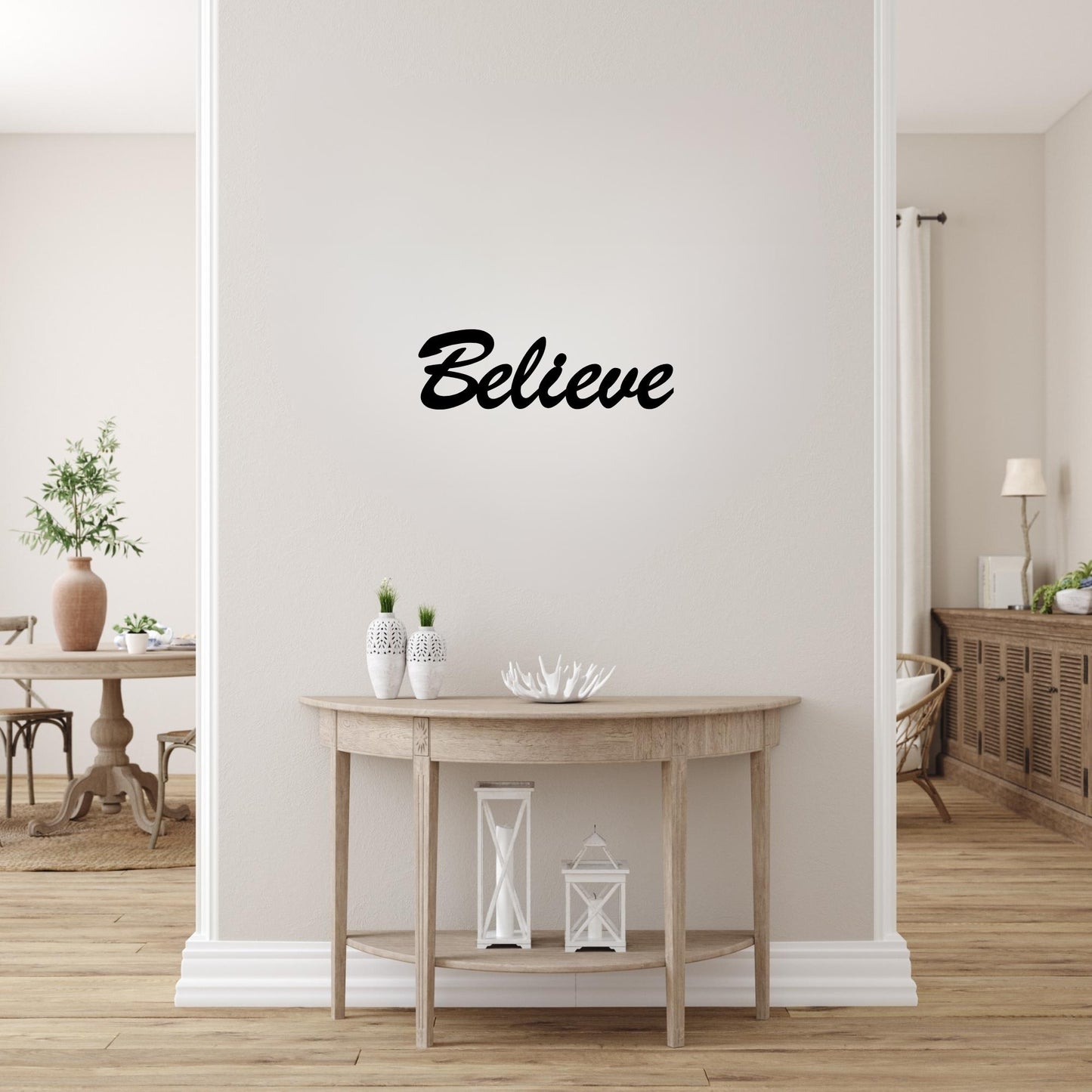 Believe Metal Wall Art