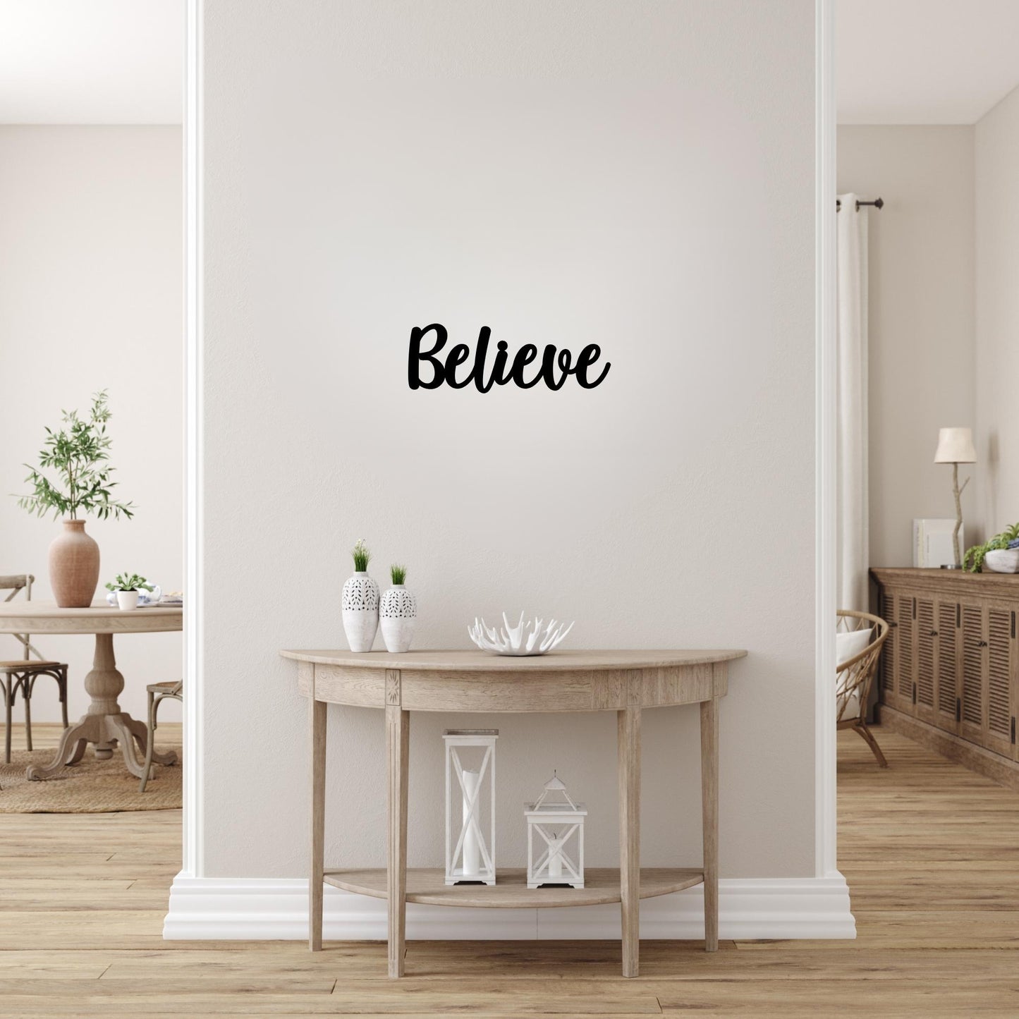 Believe Metal Wall Art