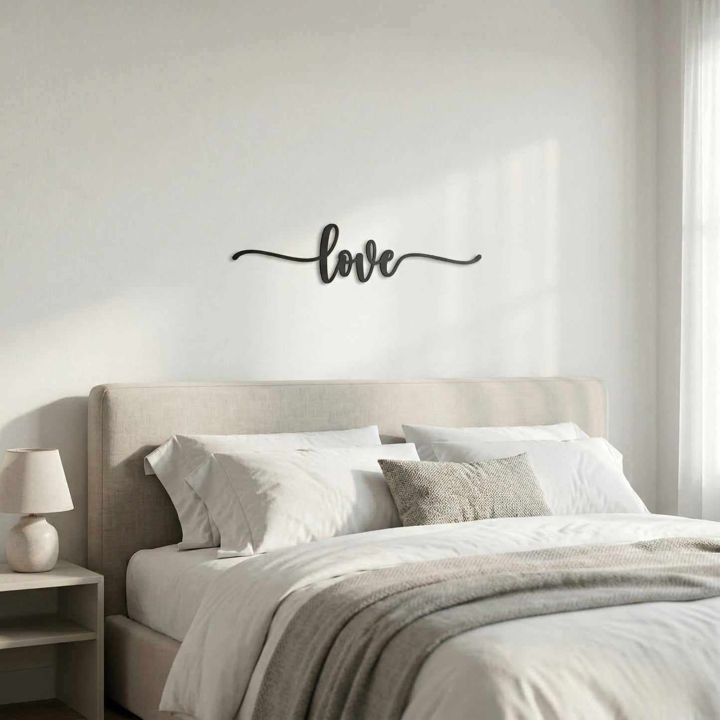 Love Script Decor Sign