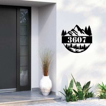 Mountain Address Metal Wall Art