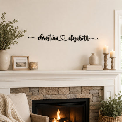Personalized LoveLink Metal Wall Sign