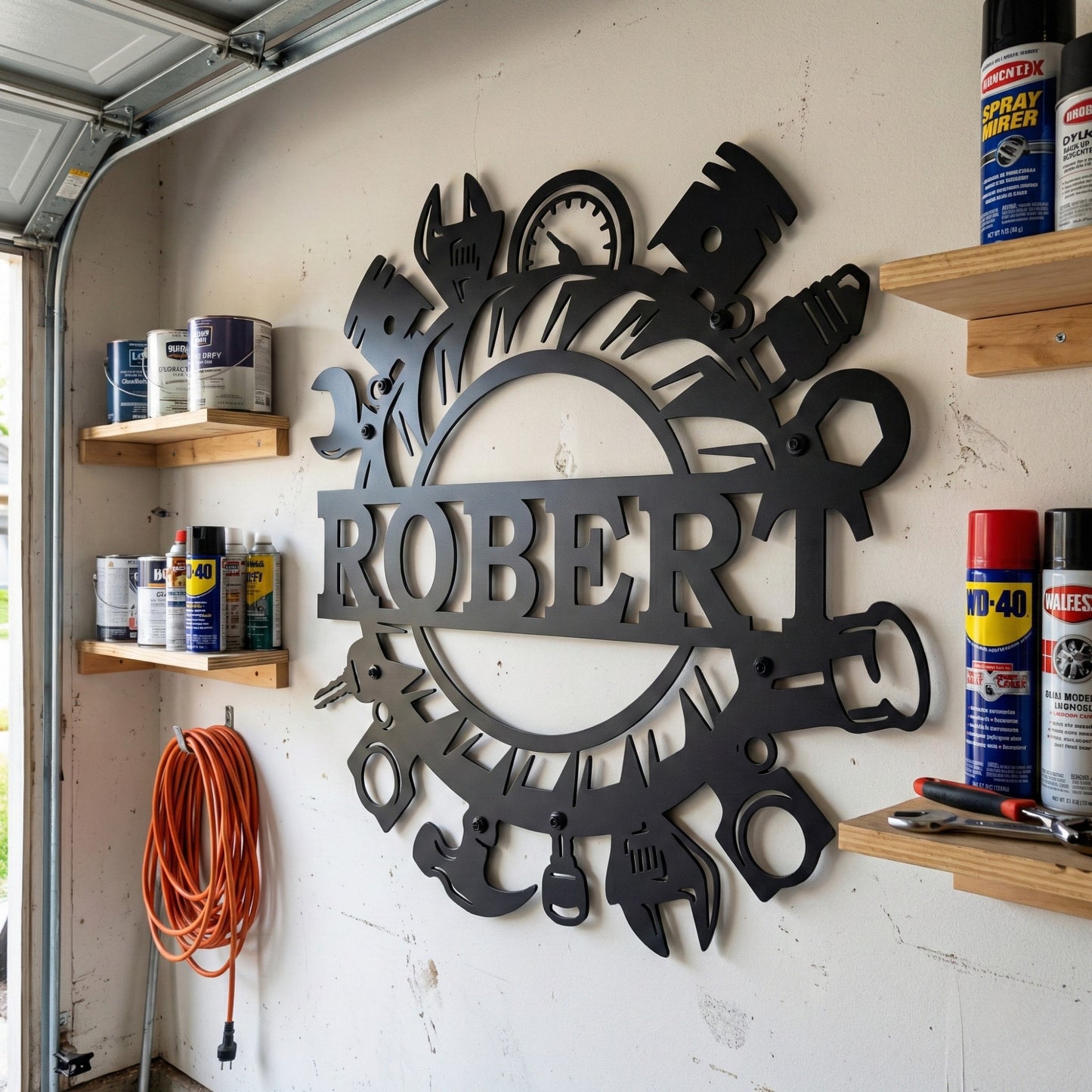 Personalized Garage Name Sign