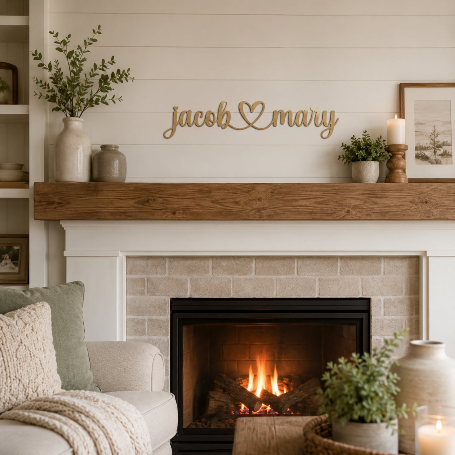 Personalized Couples Metal Wall Sign