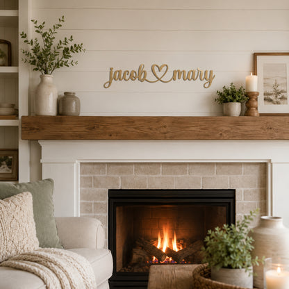Personalized Couples Metal Wall Sign