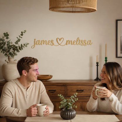 Personalized Couples Metal Wall Sign