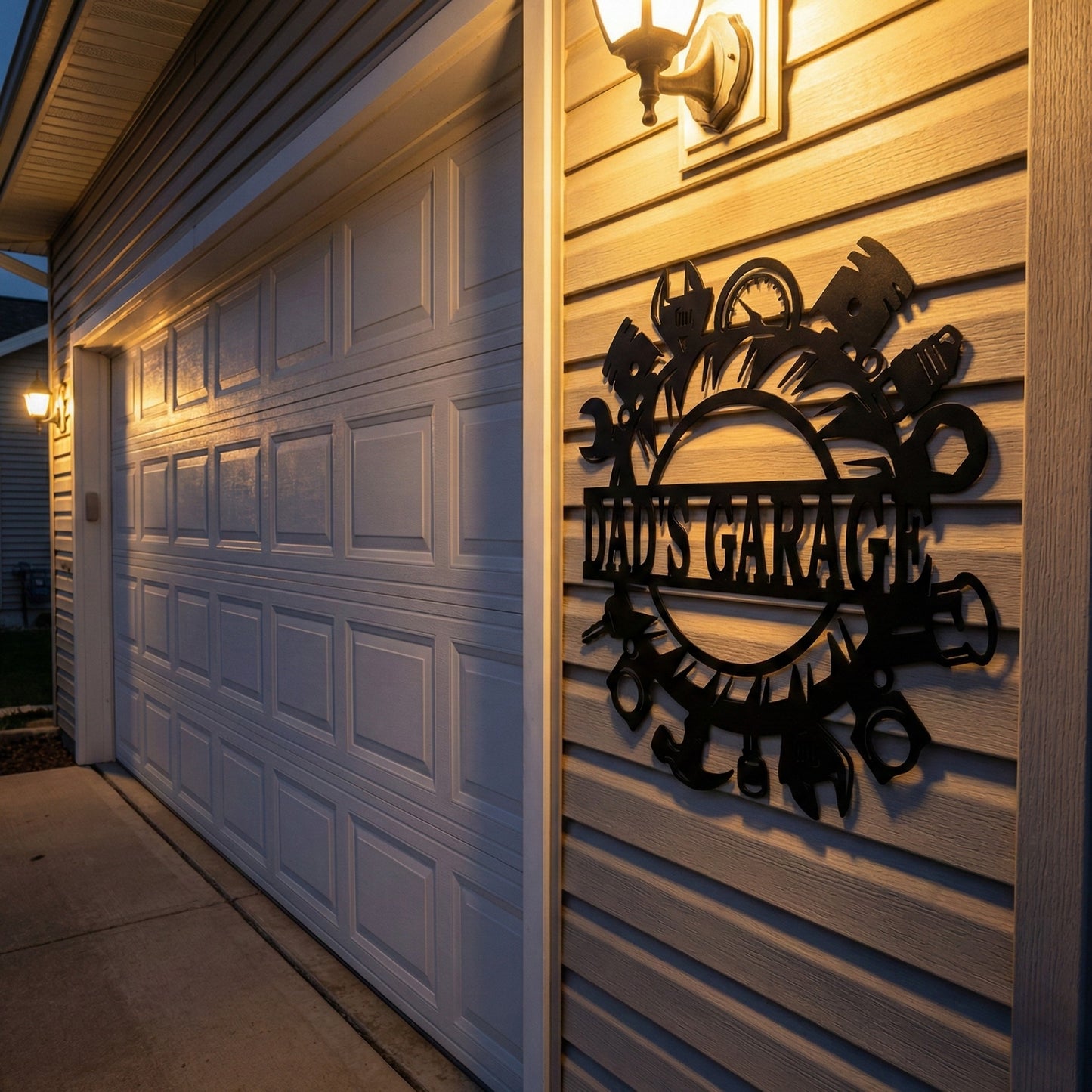 Personalized Garage Name Sign