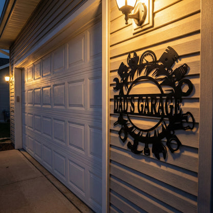 Personalized Garage Name Sign