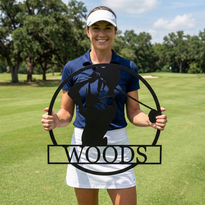 Custom Golf Metal Wall Art