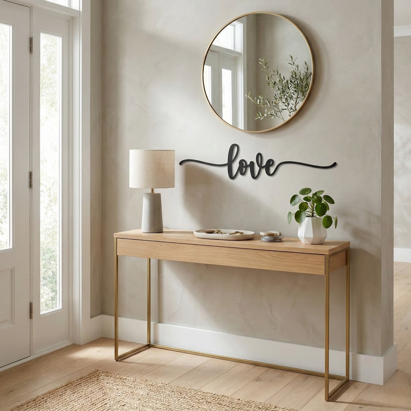 Love Script Decor Sign