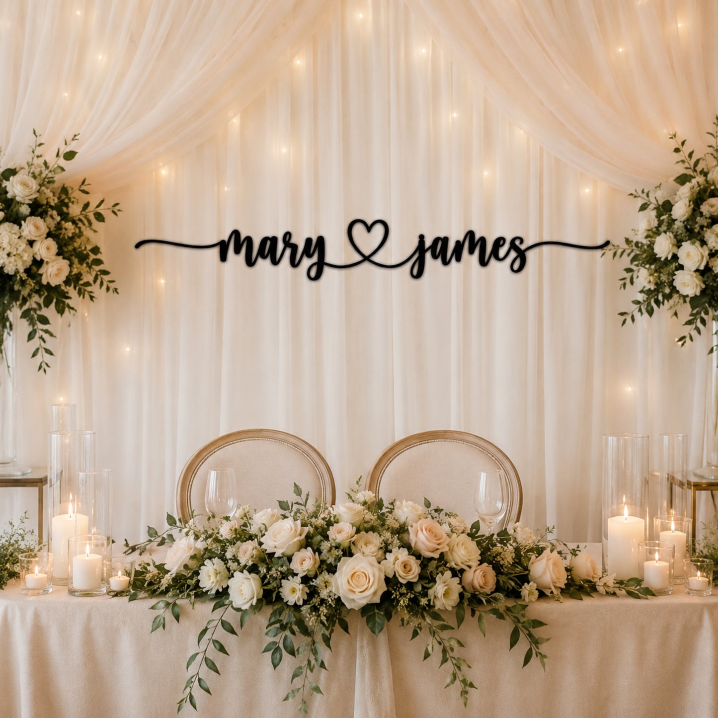 Personalized LoveLink Metal Wall Sign
