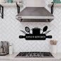 Custom Kitchen Metal Wall Sign - Utensils