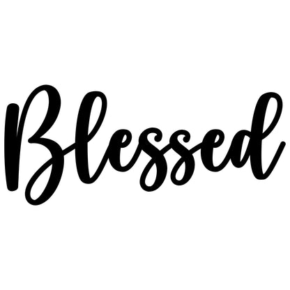 Blessed Metal Word Wall Art
