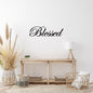 Blessed Metal Word Wall Art