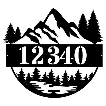 Mountain Address Metal Wall Art