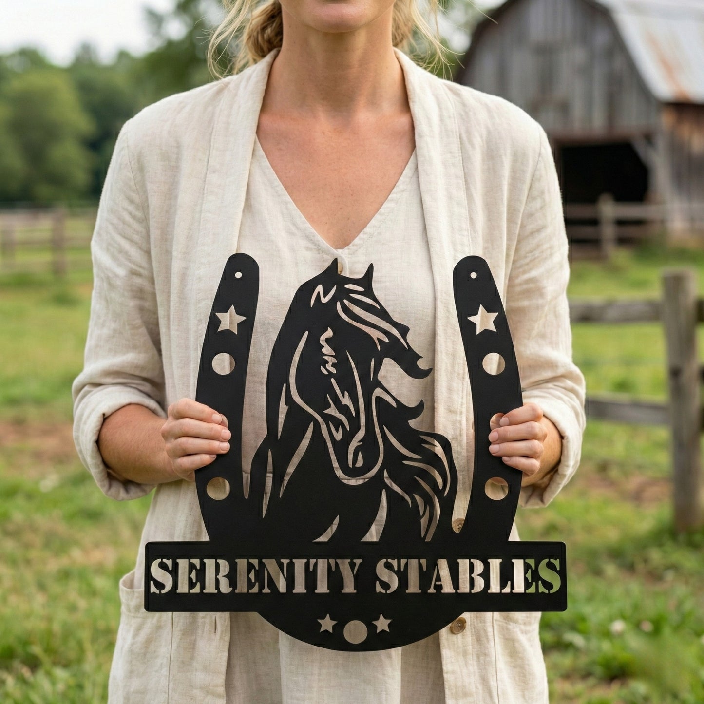 Equestrian Name Metal Wall Art