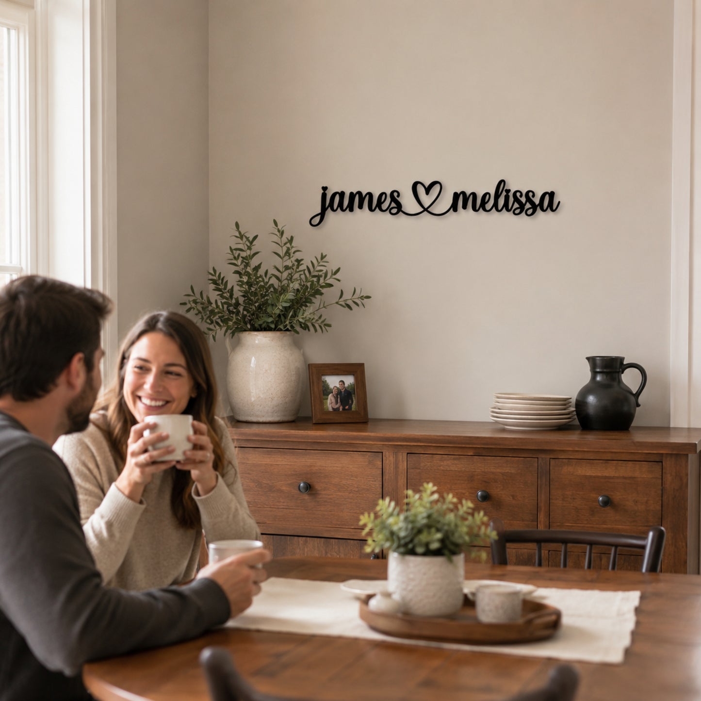 Personalized Couples Metal Wall Sign