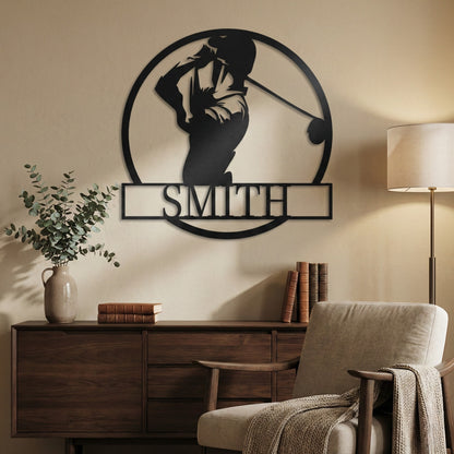Custom Golf Metal Wall Art