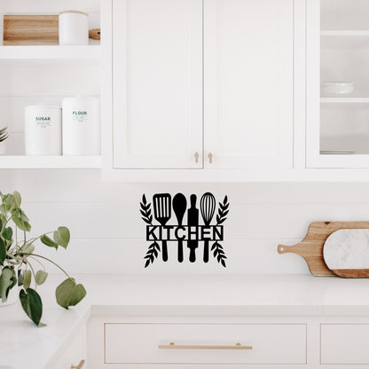 Personalized Kitchen Tools Metal Wall Art