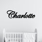 Personalized Nursery Metal Wall Sign Cursive