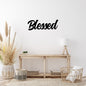 Blessed Metal Word Wall Art