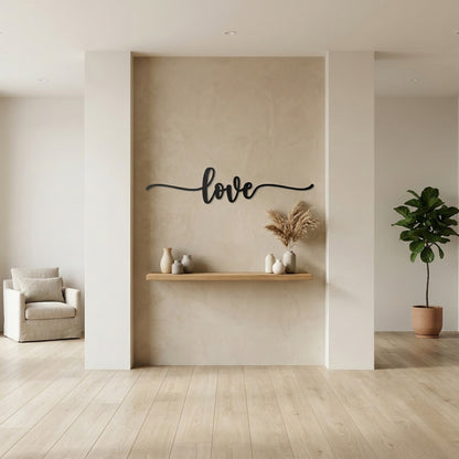 Love Script Decor Sign